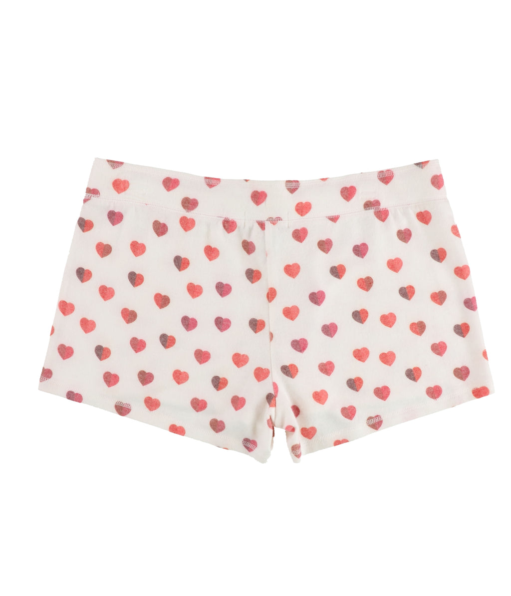 P.J. Salvage Womens Red Hearts Pajama Shorts