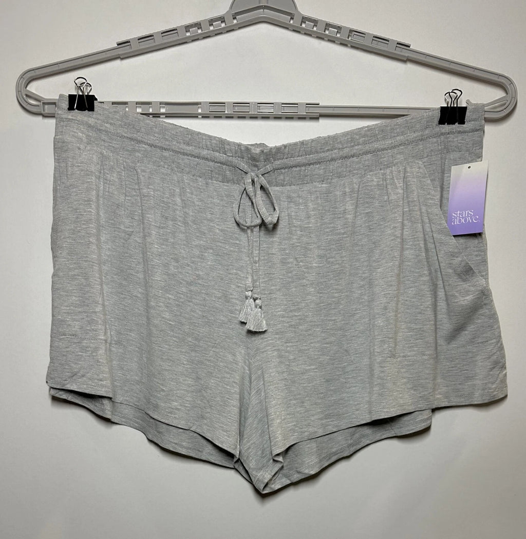 Women's Plus Size Beautifully Soft Pajama Shorts - Stars Above Gray 2X