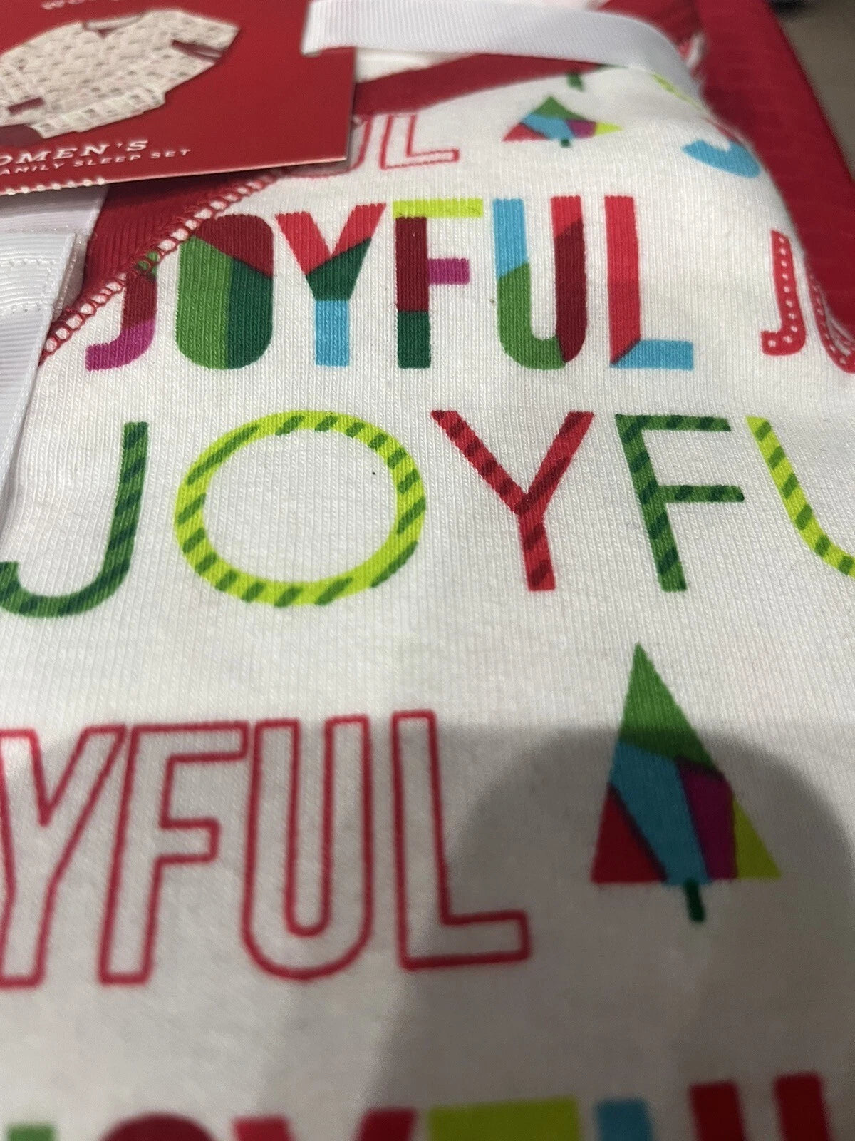 NEW WonderShop Women’s  4X 4 X Joyful Family Sleep Pajama Set 100% Cotton