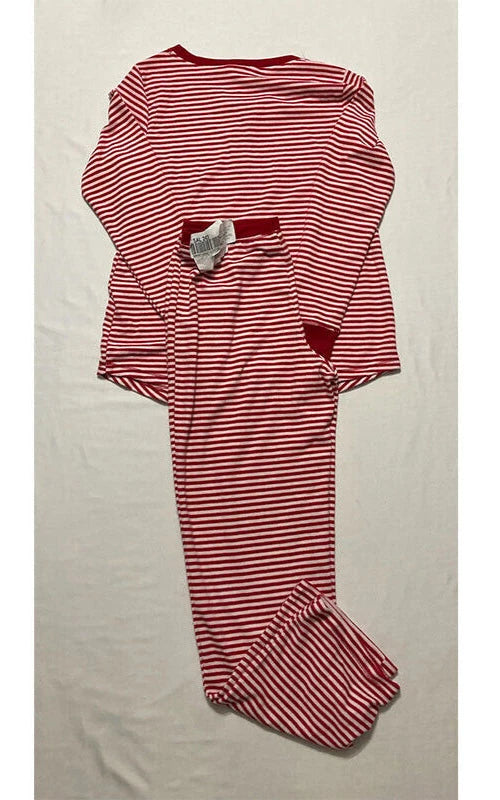Charter Club Thermal Fleece Printed Pajama Set Classic Stripe XS
