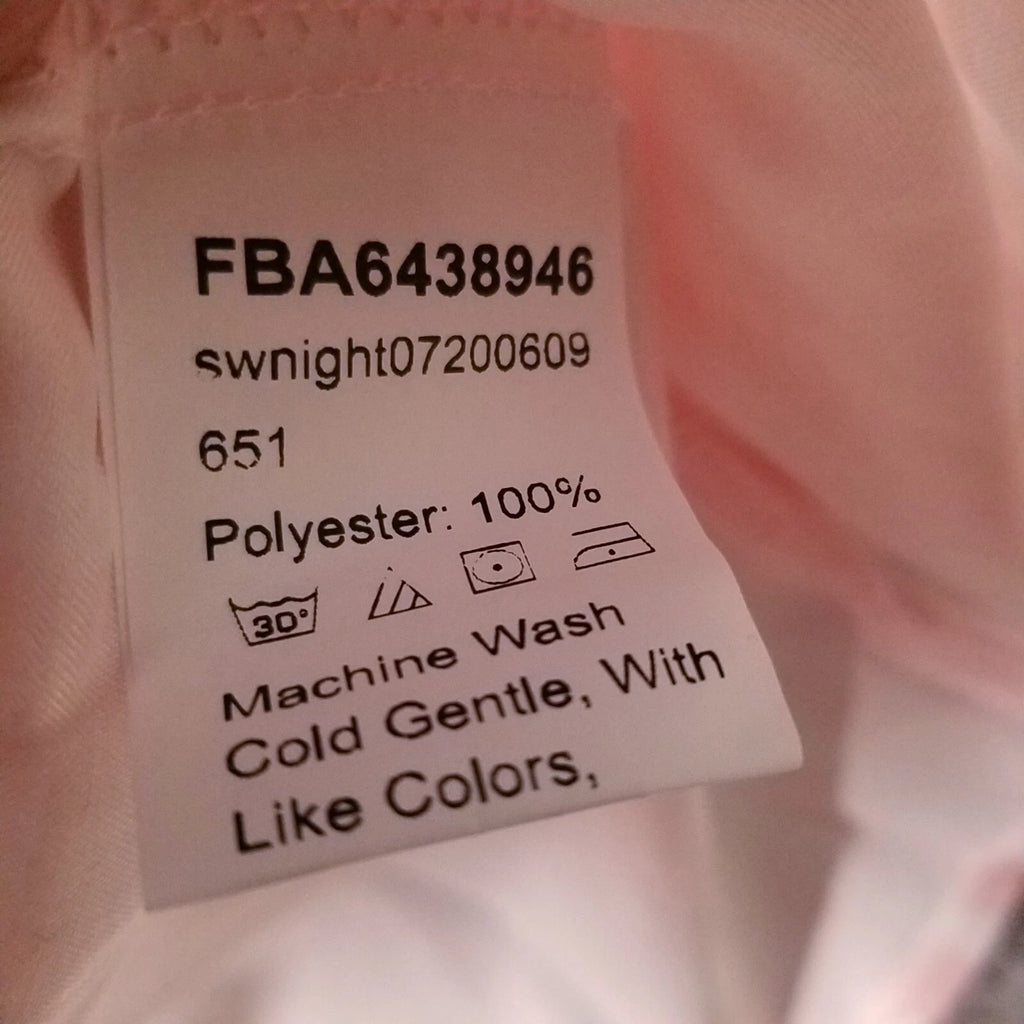 Women Sz M Pajama Set Pink/White NWOT Stripe Sleepwear Shirt & Shorts PJ 2-Piece