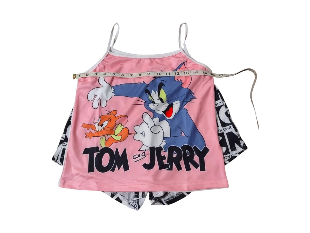 Pajama Set Top and Short Bottom womens XL
