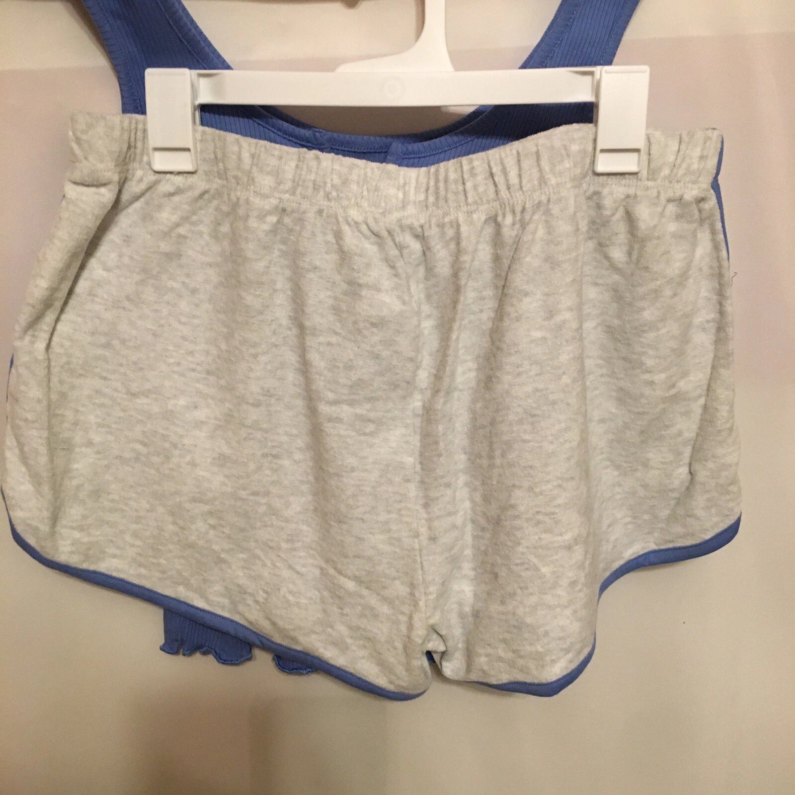 Queen Women’s Ribbed Tank Top And Shorts 2 Piece Pajama Set