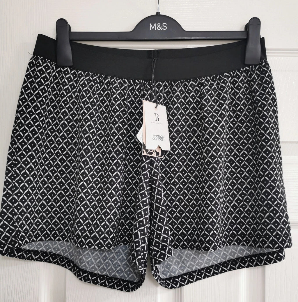 BNWT Mams & Papas Summer Pyjama Top and Under The Bump Shorts UK 14 / EUR 42