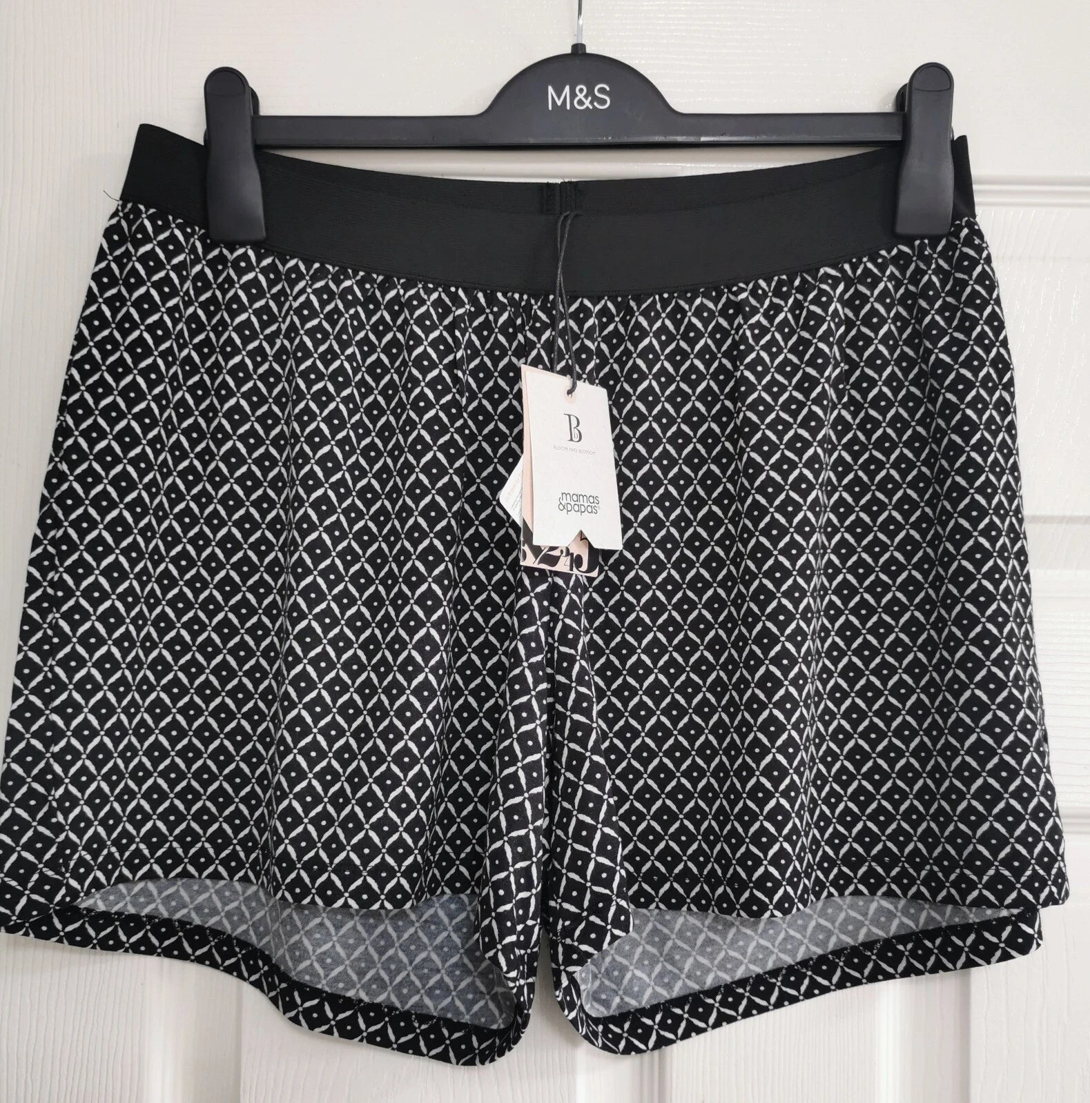 BNWT Mams & Papas Summer Pyjama Top and Under The Bump Shorts UK 14 / EUR 42