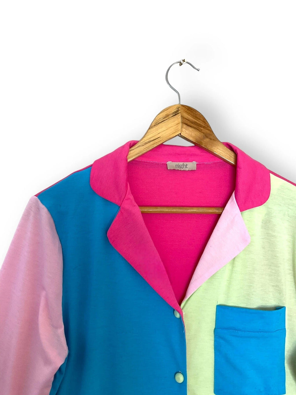 The Night Store Colour Block Pyjama Set Jersey Size S