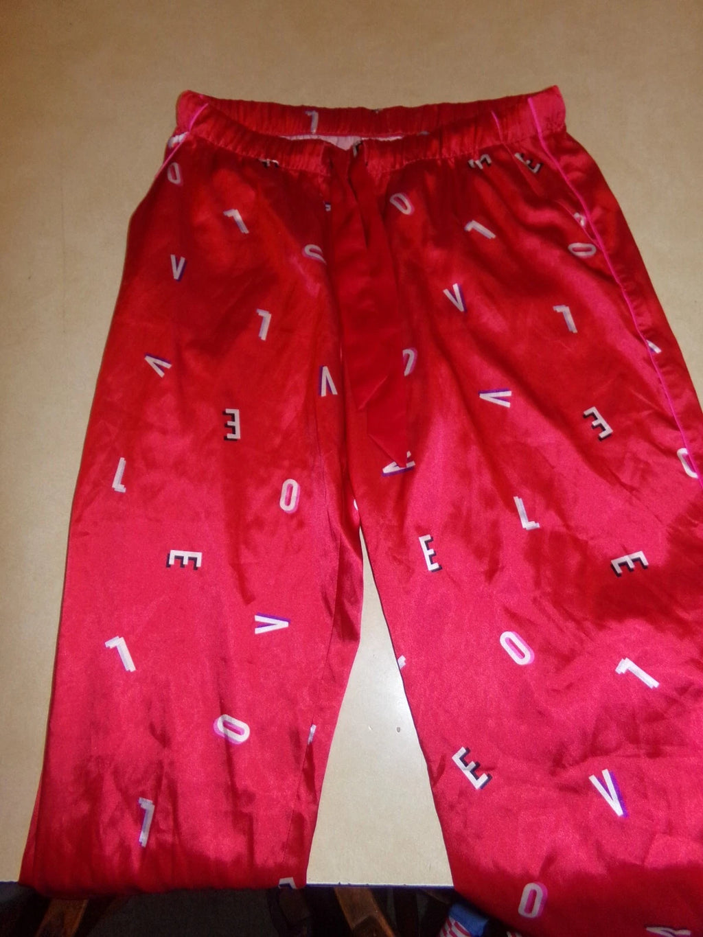 Victoria's Secret Pajama Set Size S/P Red Pants & Top
