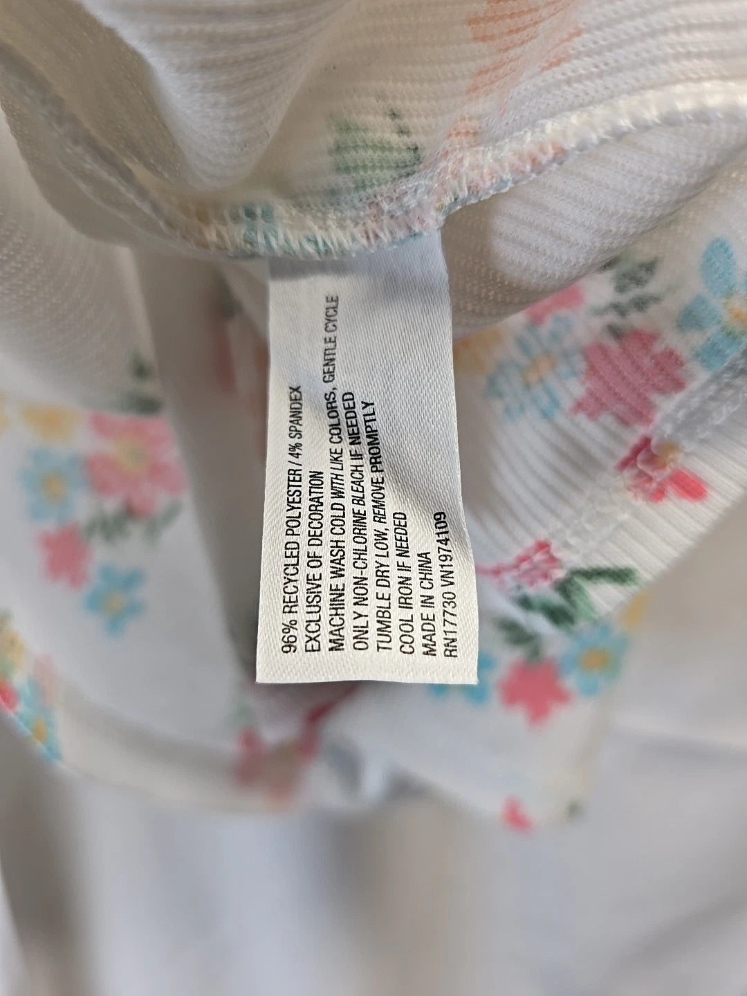 Colsie Women's Lace Trim Sleeveless Pajama Tank Top Size XL  White Floral