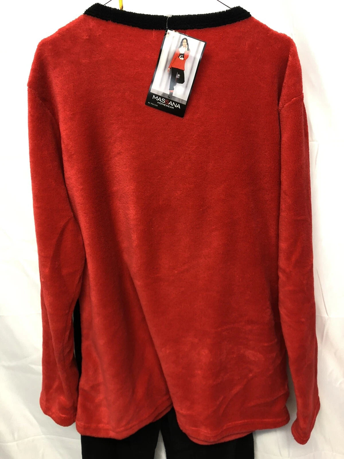 Massana Women's Pajama Set Size XXL Colors Red And Black New !!