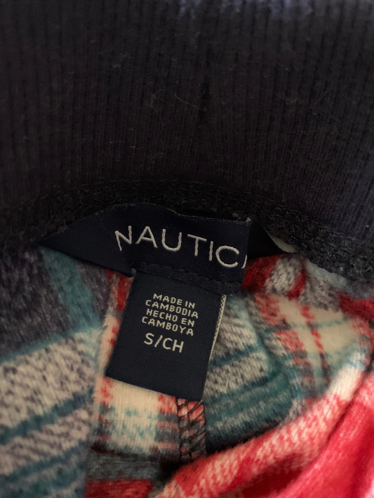 Nautica Women’s Two Piece Pajama Set Super Soft Fleece Sleepwear PJ Small EUC