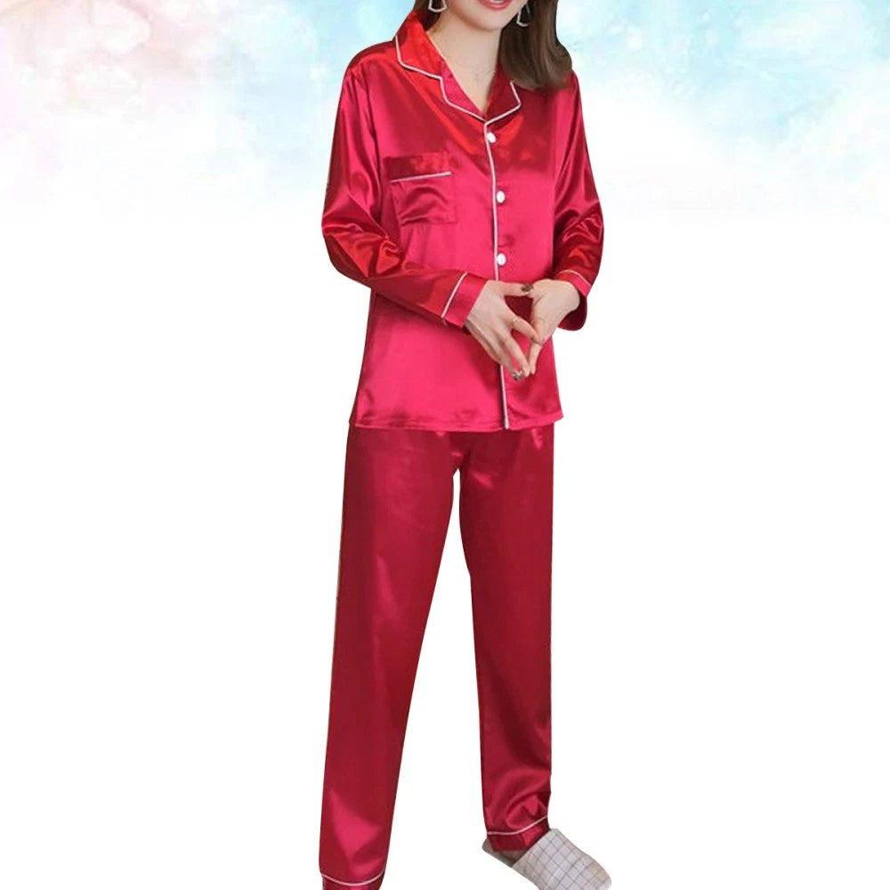 Silk Nightgowns Women Silk Pajamas Women Sleepwear Set Women Pajamas Set