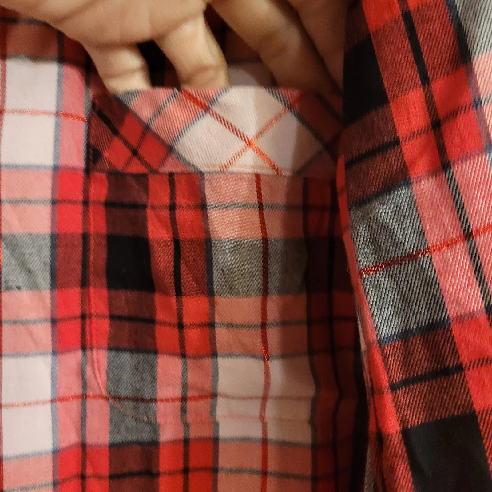 Victoria's Secret Dream Tartan Plaid Pajama Set Red Medium 2pc Pant Set Holiday