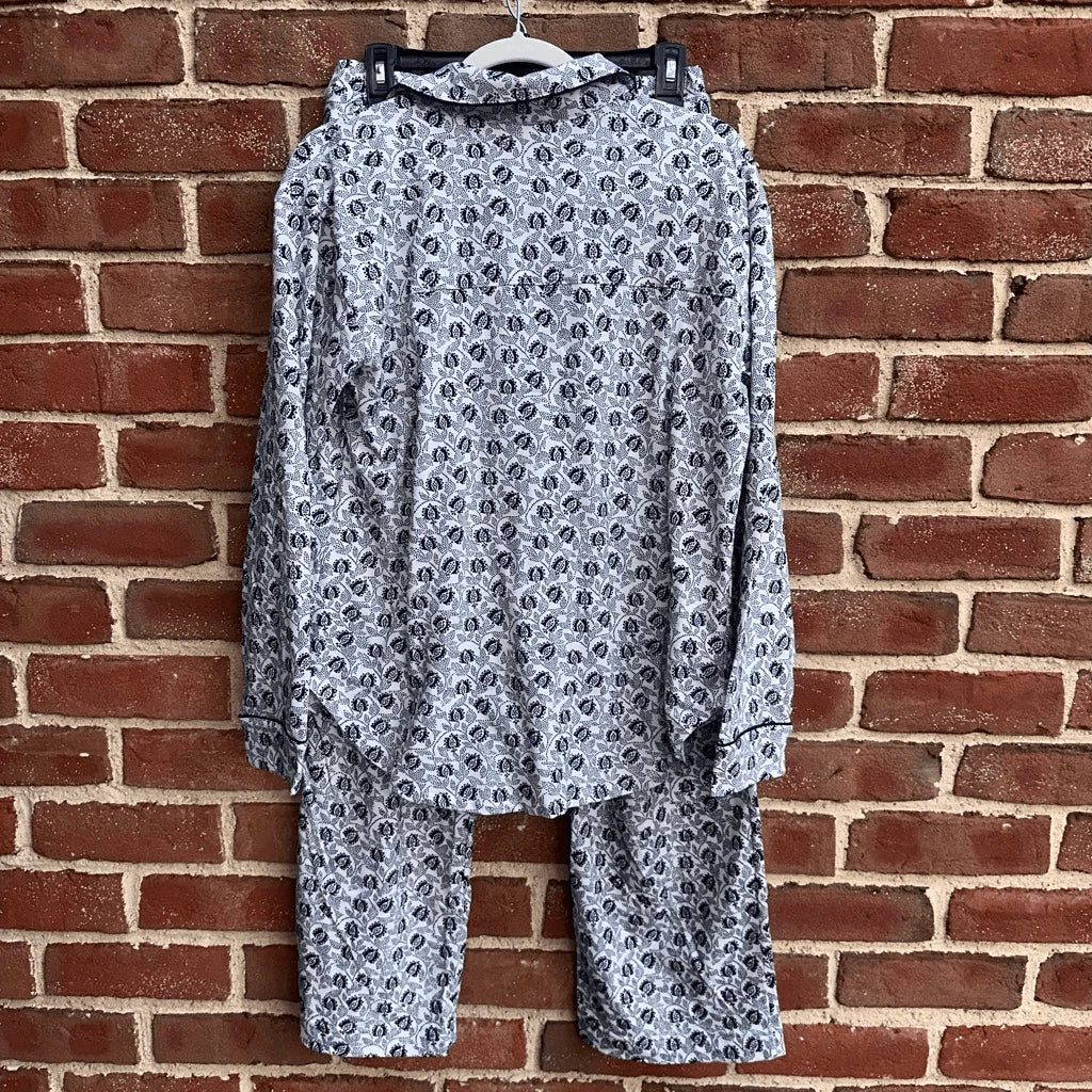 Rebecca Minkoff $159 Notch Collar Pajama Set small NEW