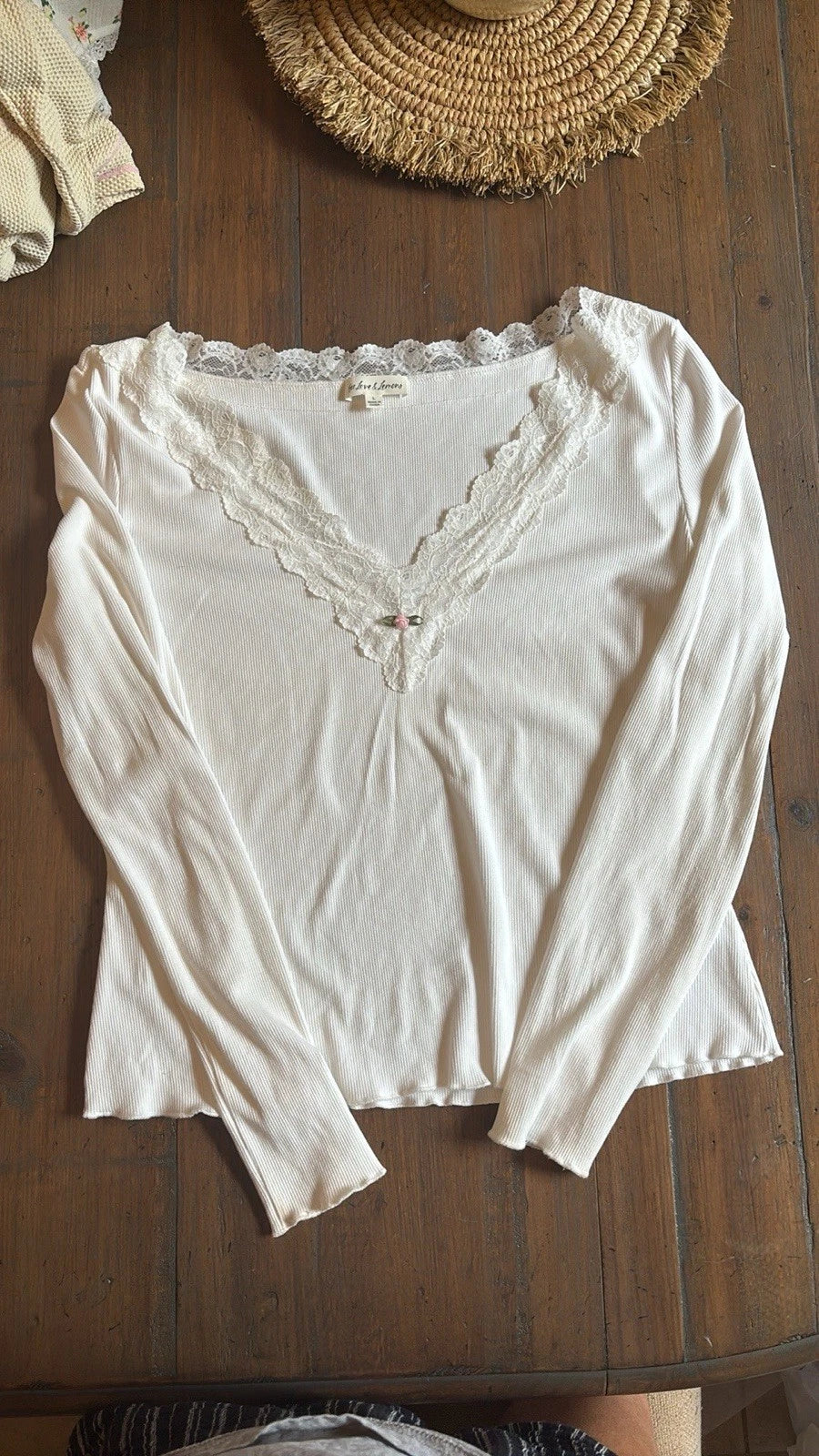 For Love And Lemons Eilsey 2 Piece Pajama Set XL & L