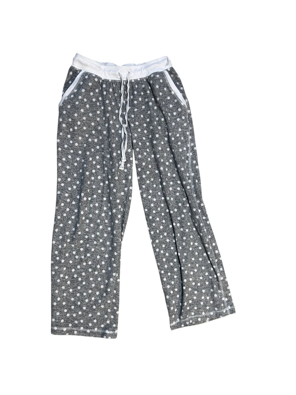 Náutica Gray White Polka-Dot Pajama Set Womens Medium 1669