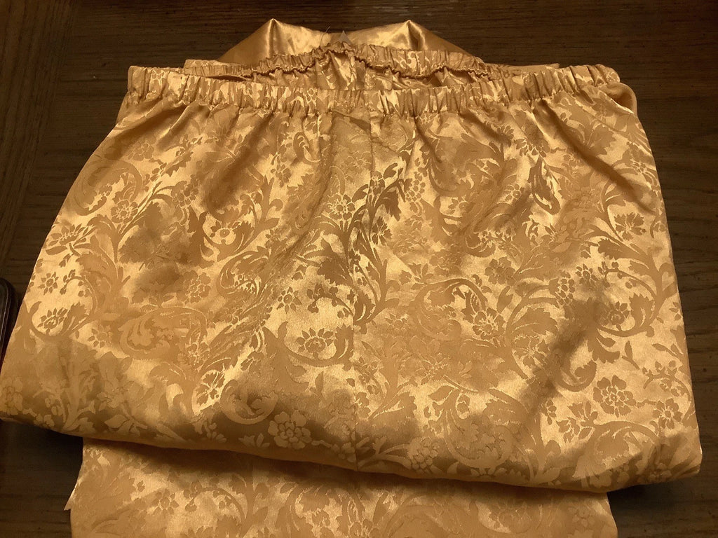 Vintage Enchanting Ladies Sleepwear. Medium (10-12). Gold. 3 Piece.
