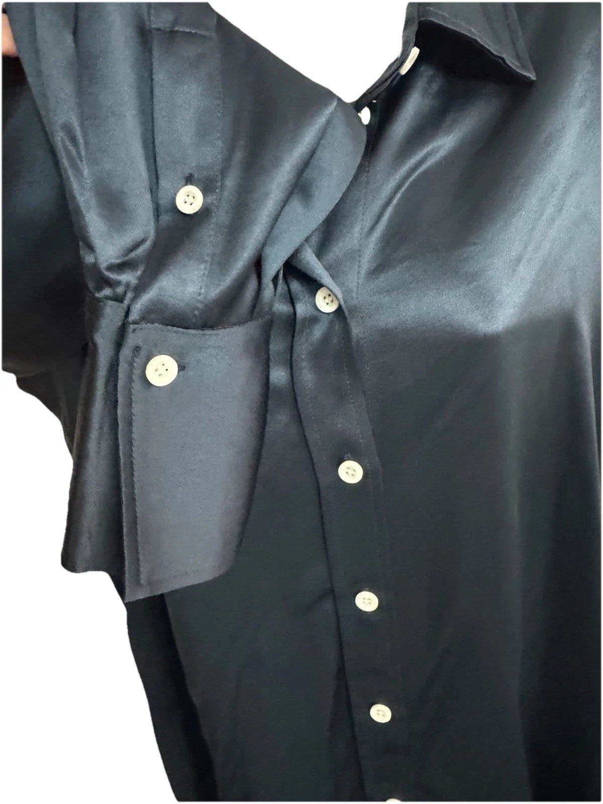 FRAME Dark  Blue Satin 2 Piece Lounge Wear Size S/P