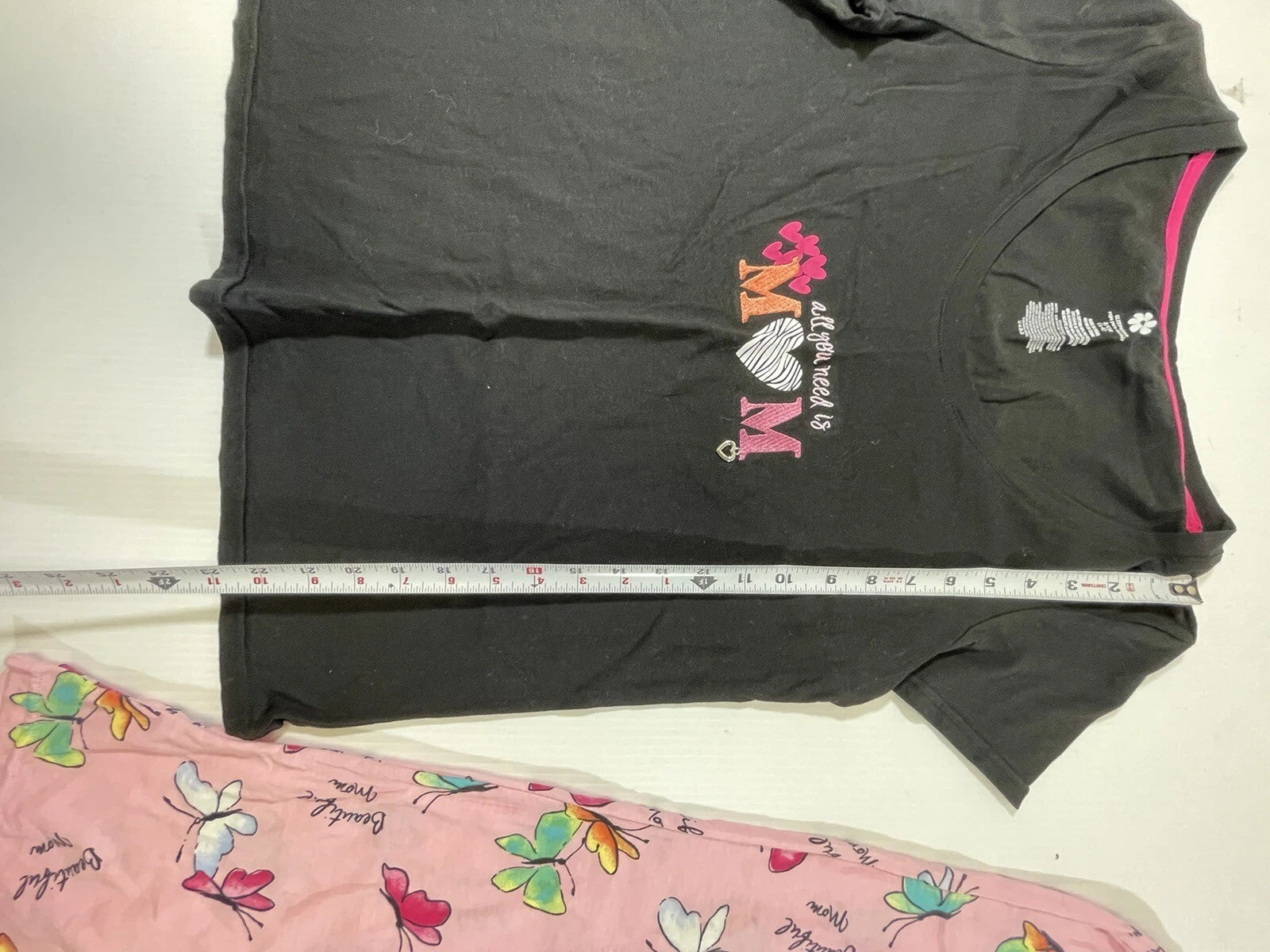 All You Need Is Mom Woman’s Cotton Blend Sleepwear Tee Pant 2Pc Set S 4-6