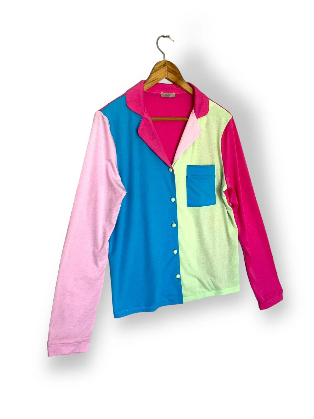 The Night Store Colour Block Pyjama Set Jersey Size S