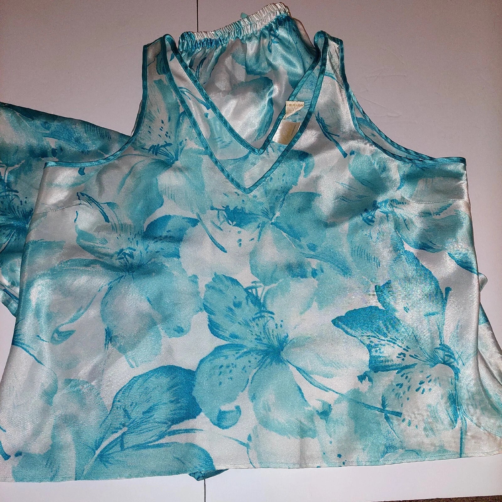 Sophia By Delicates Floral Print Pajama Set Size Large