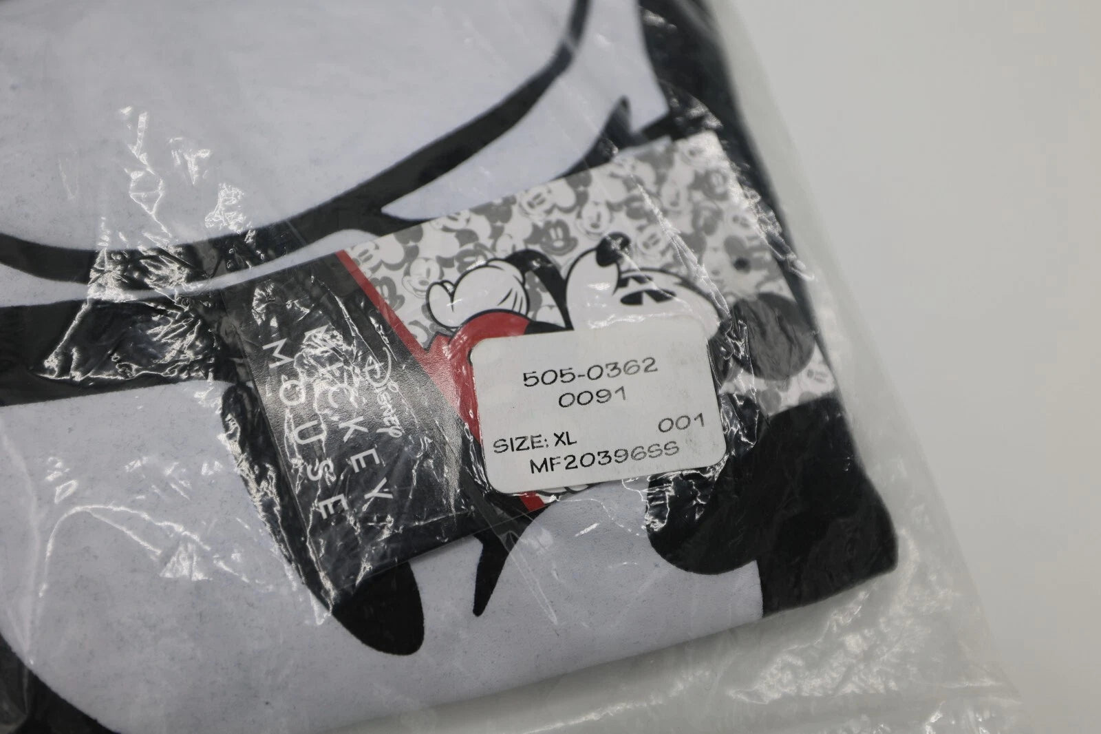 New! DISNEY Pajama Set XL 2 Pc Mickey Mouse buffalo check black and white