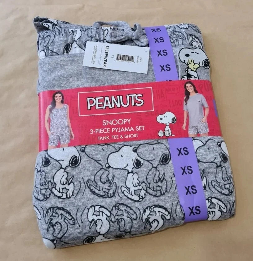 Womens Sleep Set Peanuts NEW Size XS Free Post