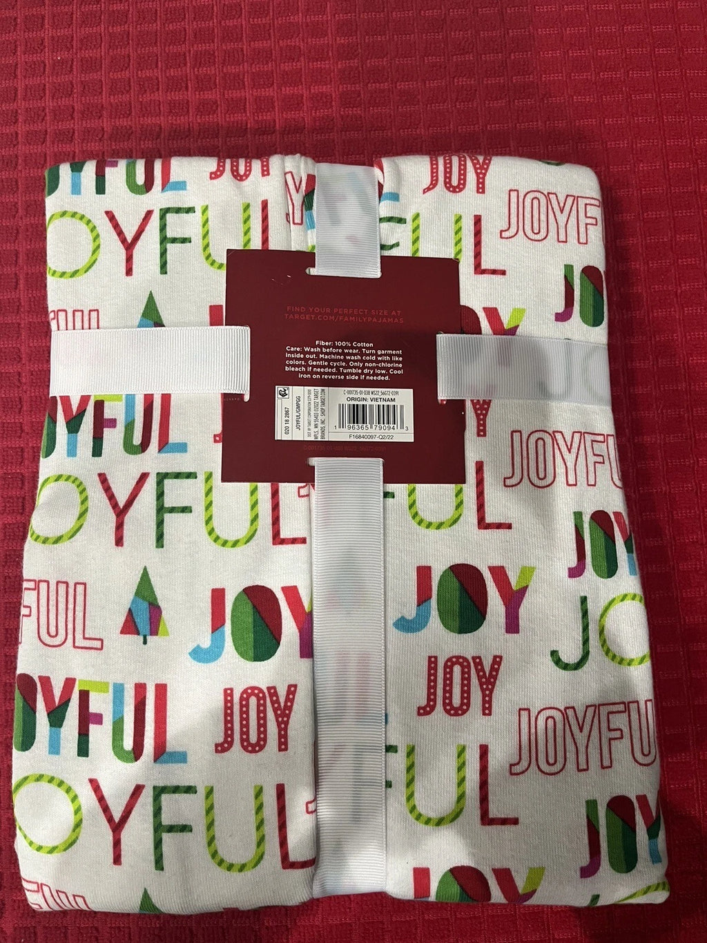 NEW WonderShop Women’s  4X 4 X Joyful Family Sleep Pajama Set 100% Cotton
