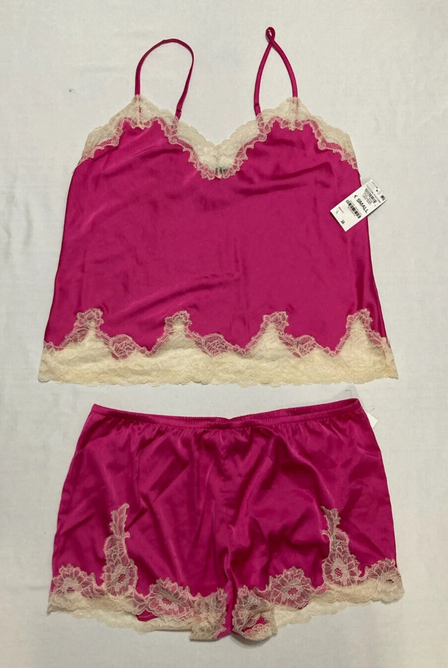 INC Pajama Set Adjustable Straps Pink XS
