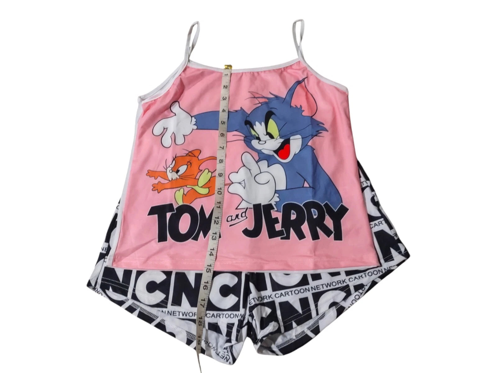 Pajama Set Top and Short Bottom womens XL