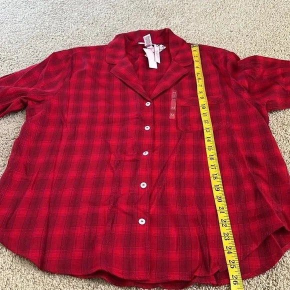 New! Victoria’s Secret size M red two piece pajama set