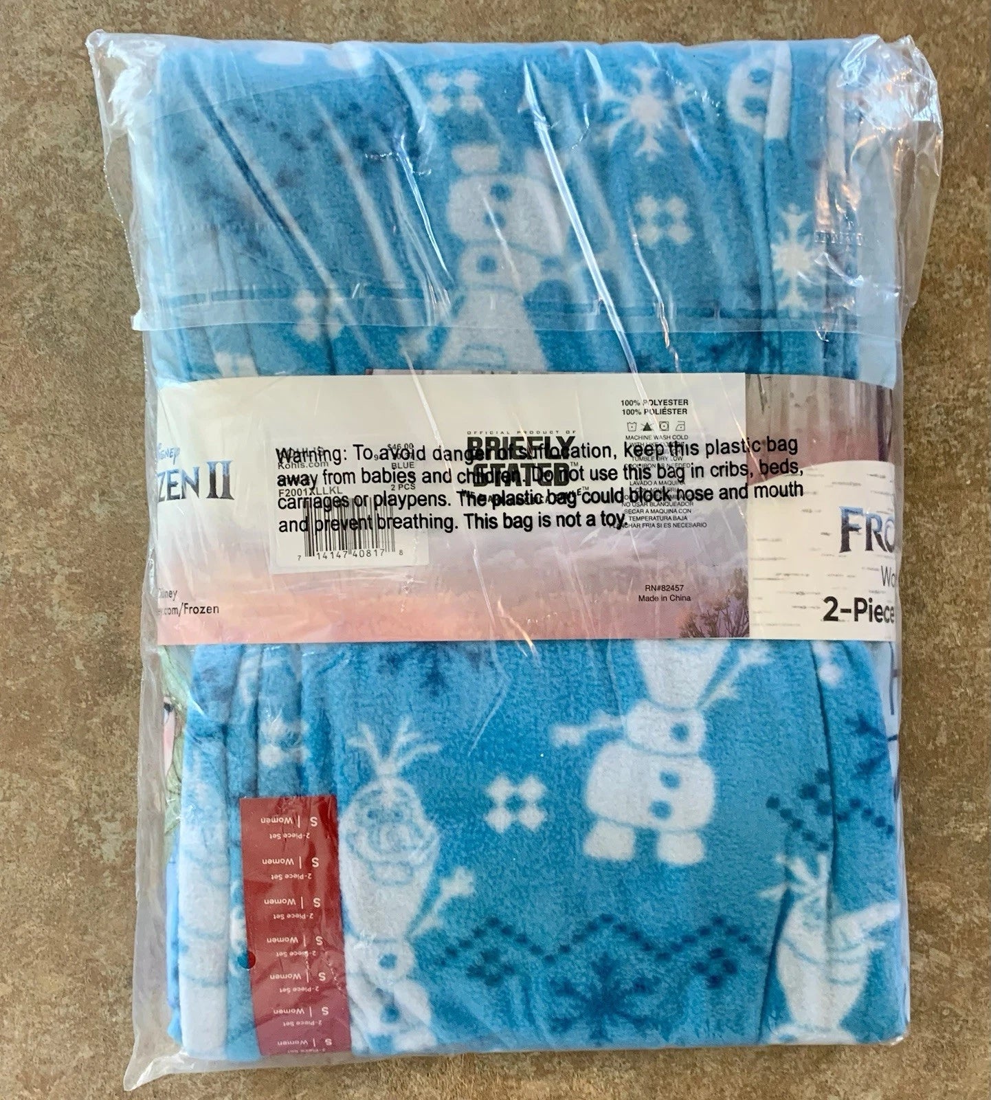 Frozen 2 Women’s Size Small Pajama Set New
