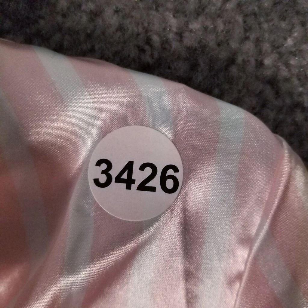 Women Sz M Pajama Set Pink/White NWOT Stripe Sleepwear Shirt & Shorts PJ 2-Piece