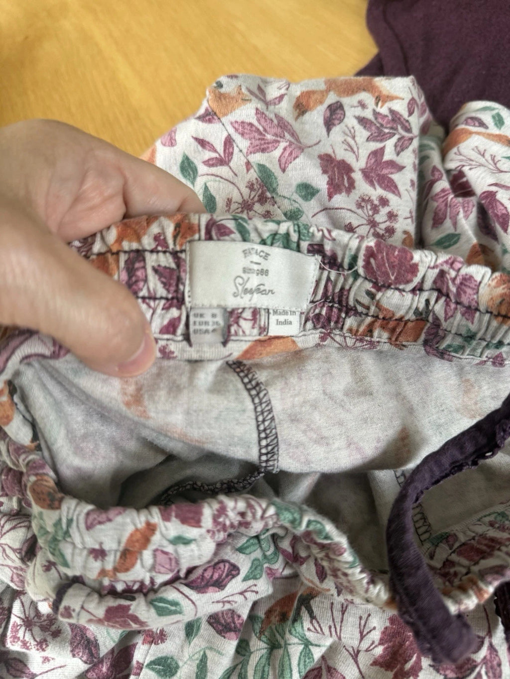 Fat Face Ladies Woodland Fox Print Leggings Trouser & Top Sleepwear Set Size: 8