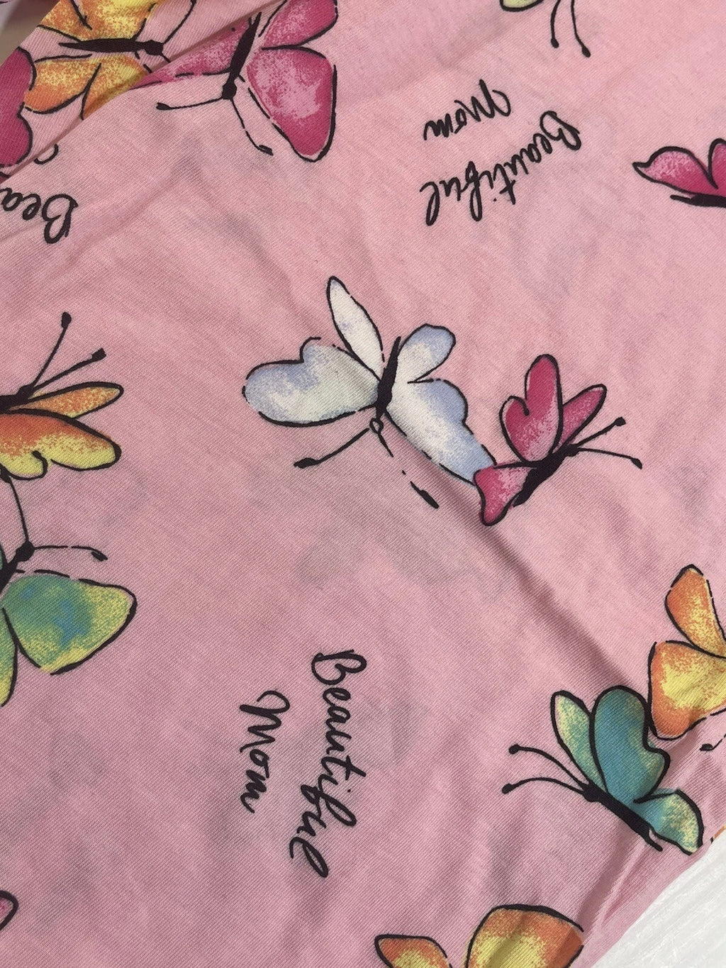 All You Need Is Mom Woman’s Cotton Blend Sleepwear Tee Pant 2Pc Set S 4-6