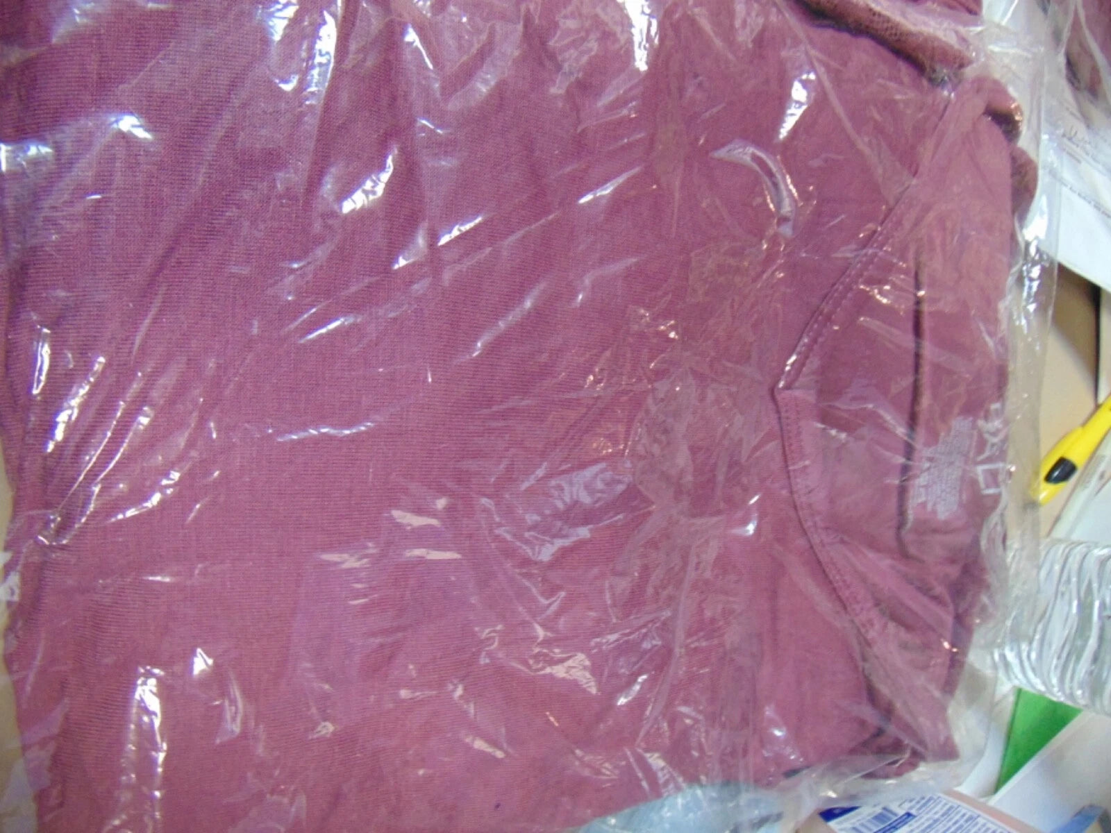 Pajama set Bali sleepwear Top base is LACE Retail $49 sz SMALL plum