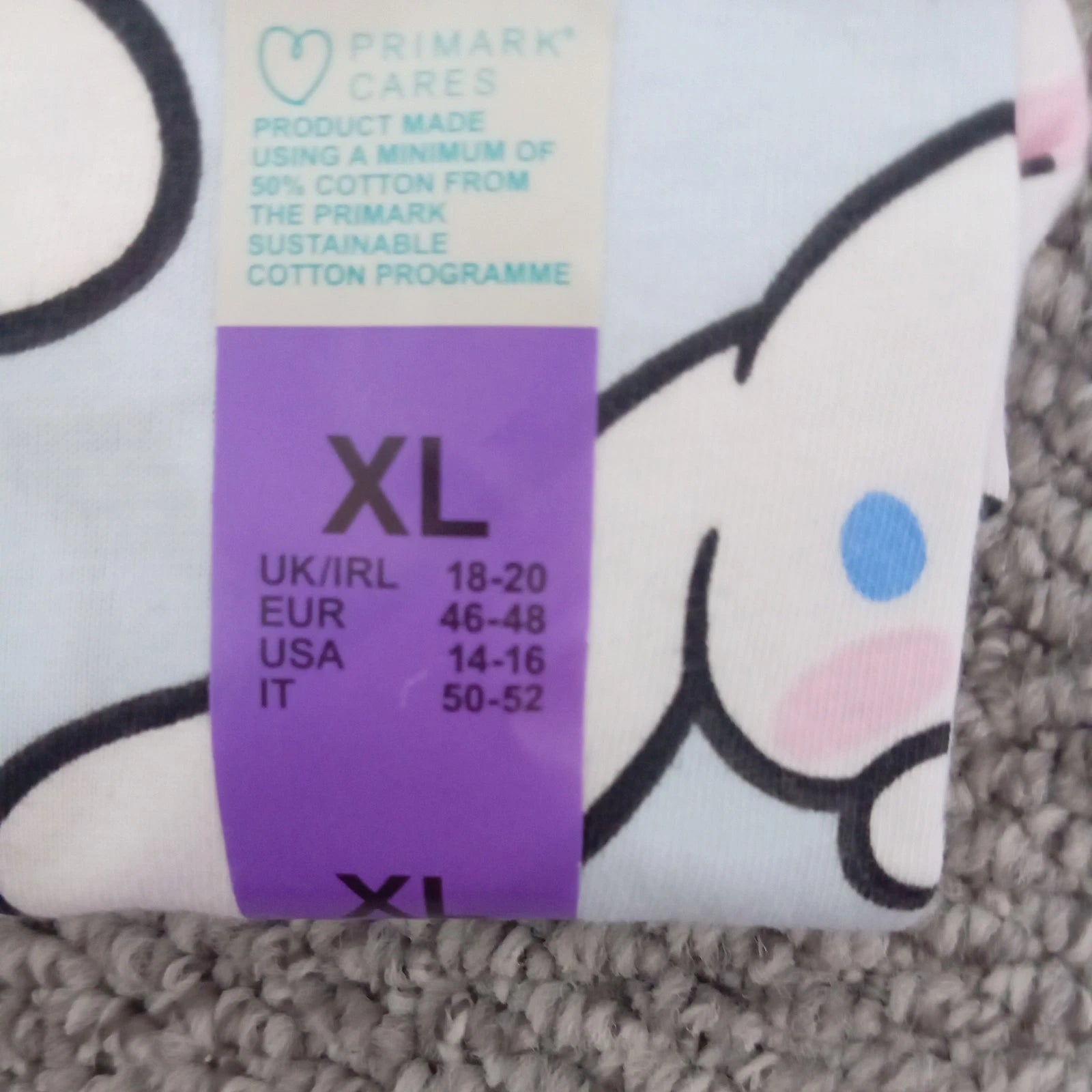 Hello Kitty Cinnamoroll Tee & Shorts Pyjama Set UK Size XL Brand New
