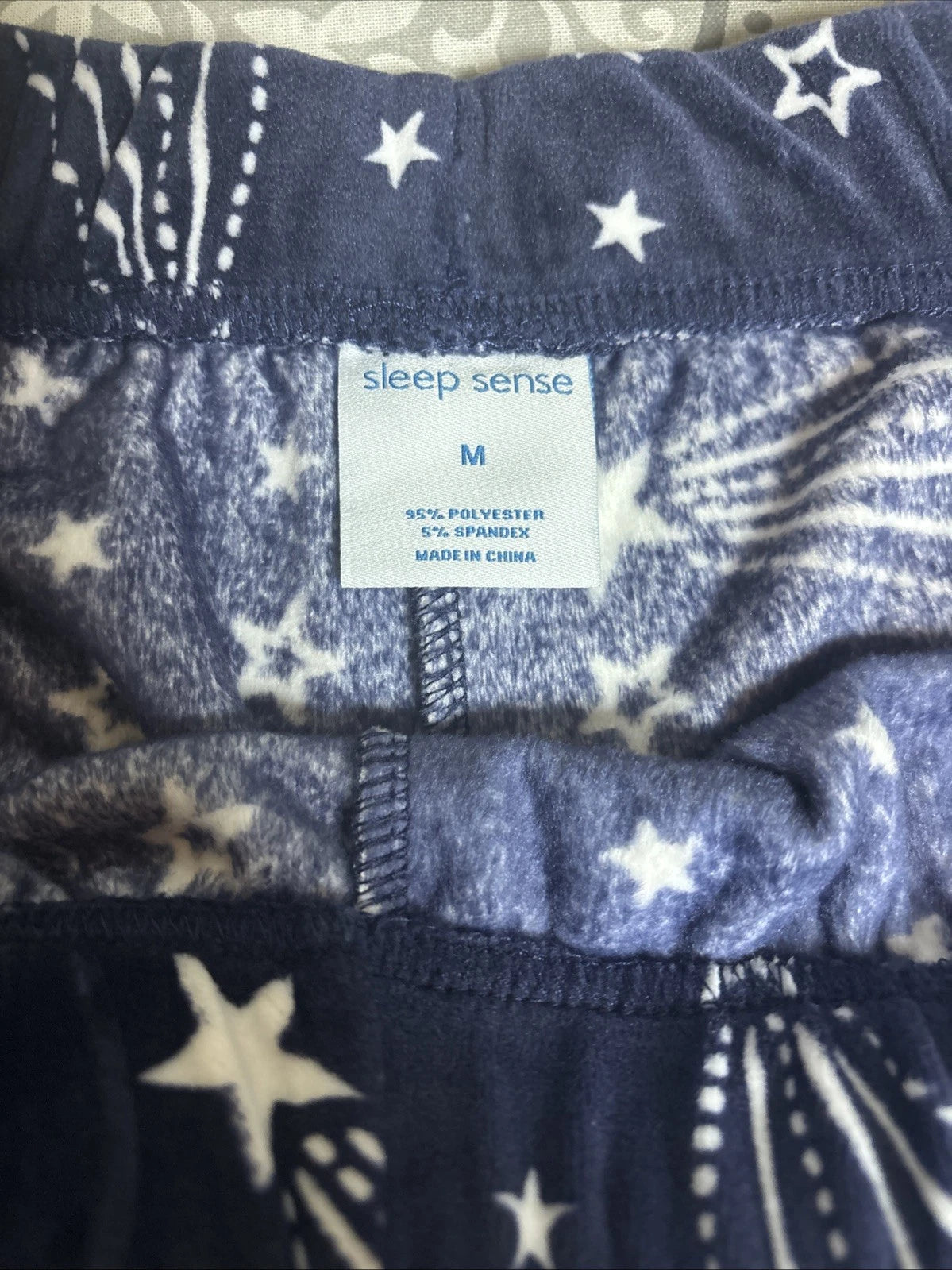 Sleep Sense Pants Womens 2X Black And White Christmas Pajama Bottoms