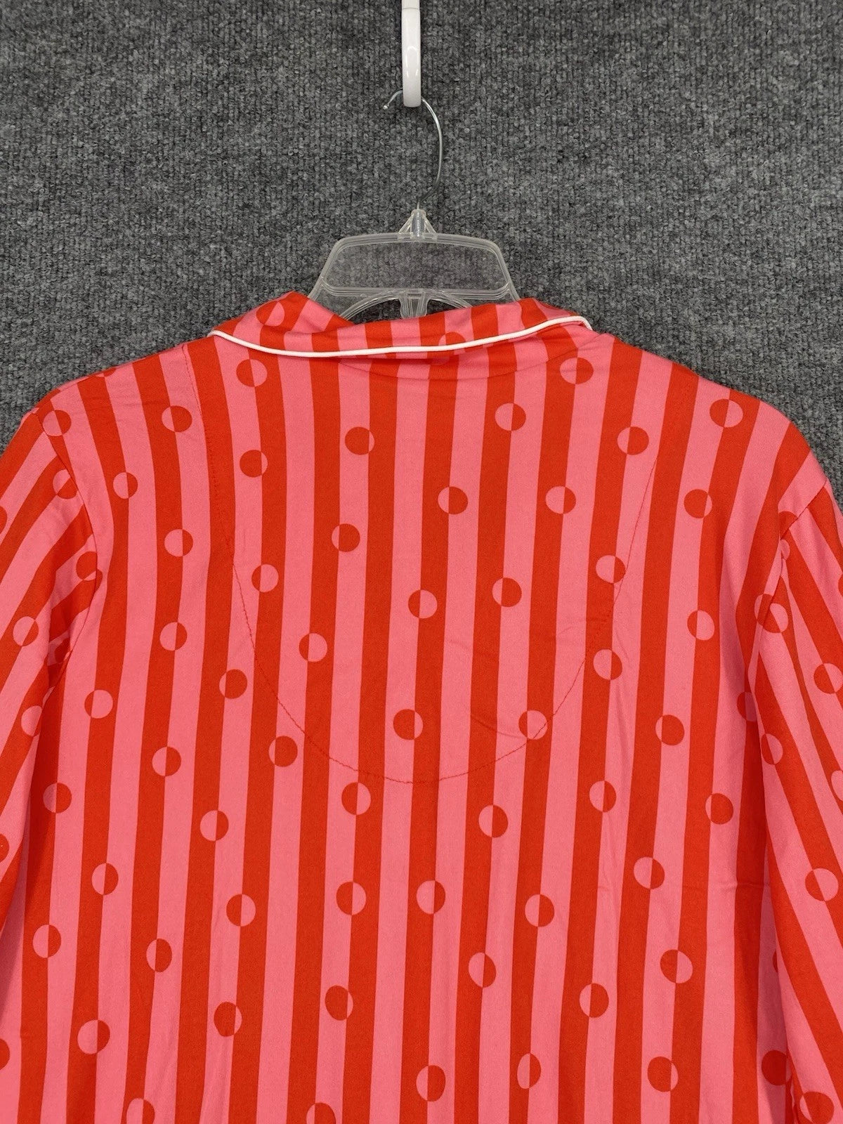 NEW Beauty Sleep Social Pajama Set Long Sleeve Top Short Womens XXL Red Pink