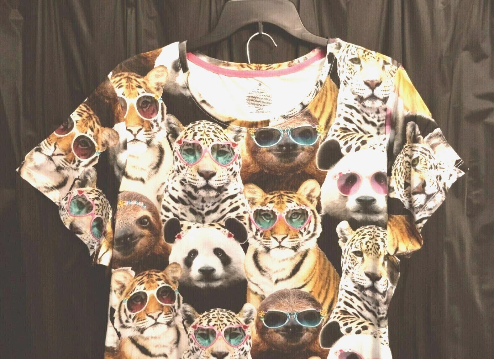 3X SECRET TREASURES ANIMALS LIONS TIGERS PANDAS SLOTHS ULTRA SOFT PAJAMAS SET