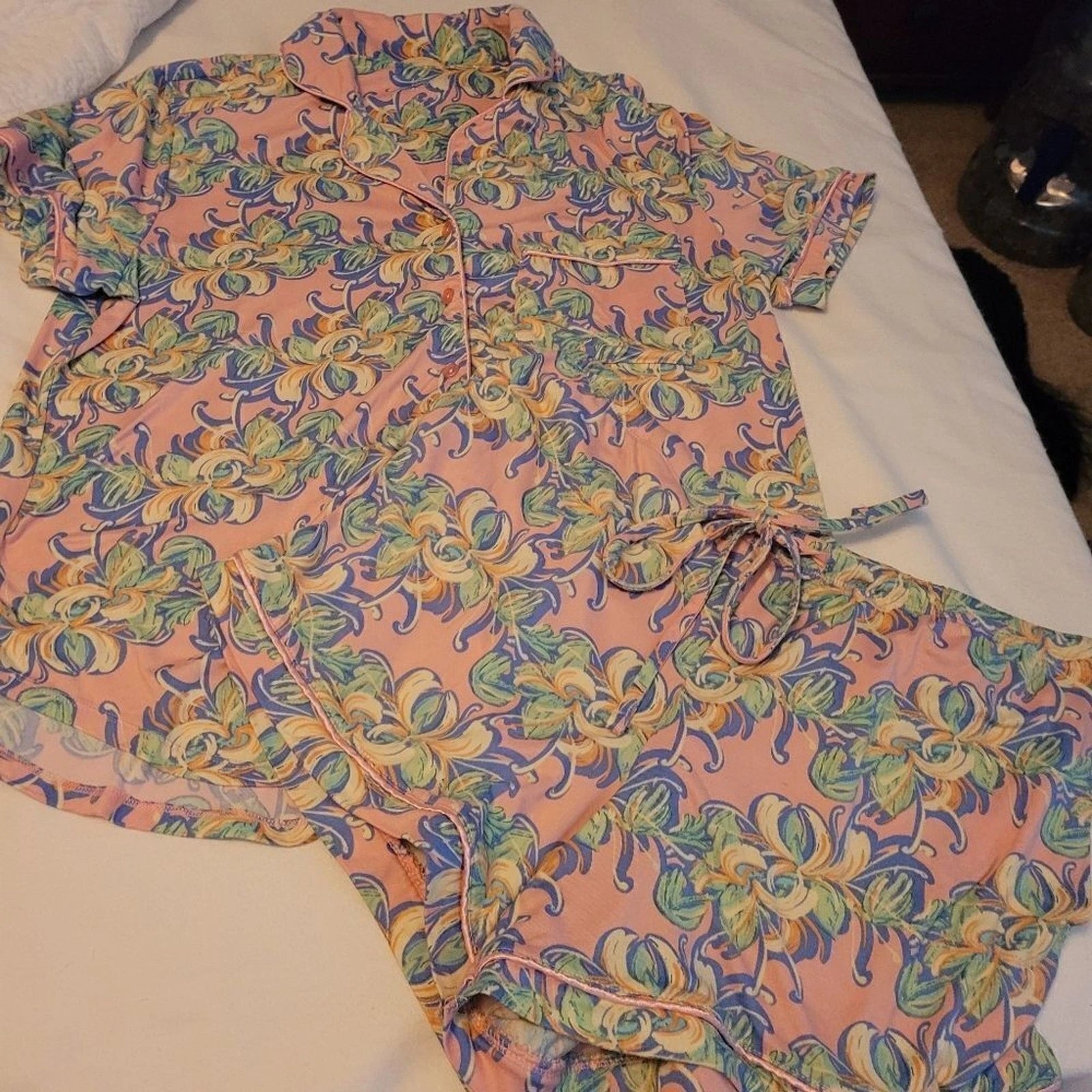 Lauren James Pink floral Pajamas
