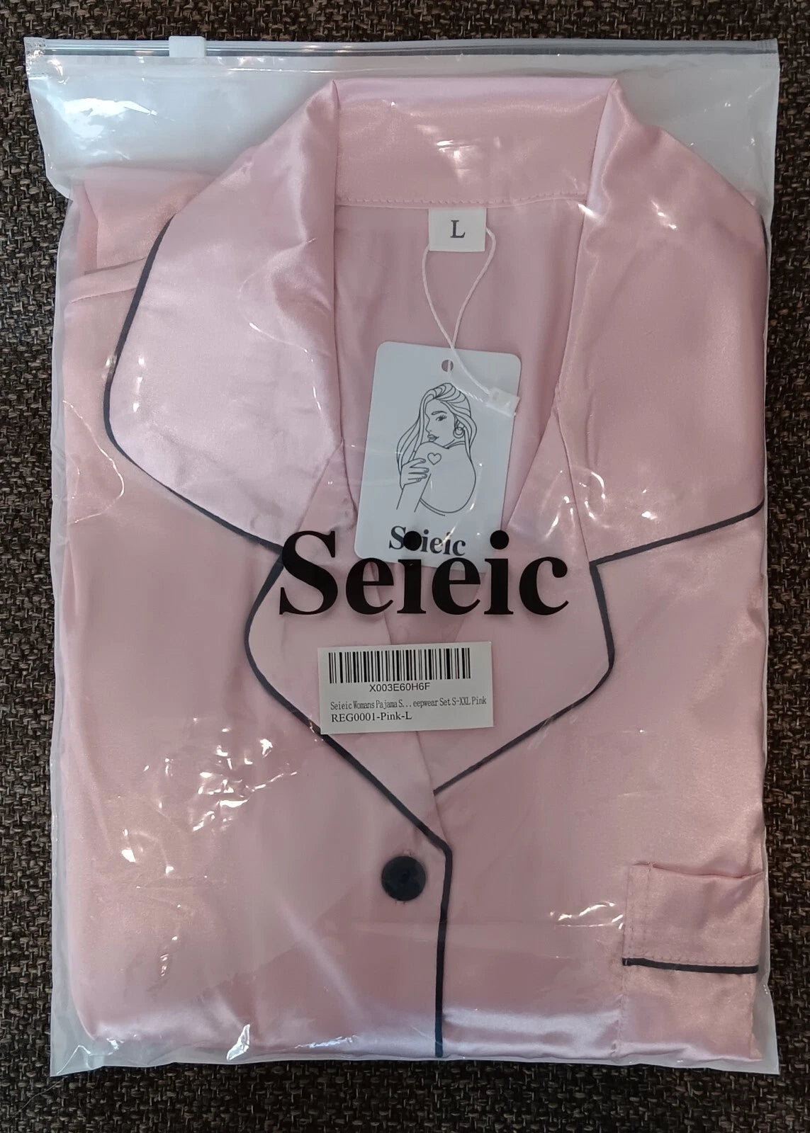 Seieic womans pajama set pink / Soft