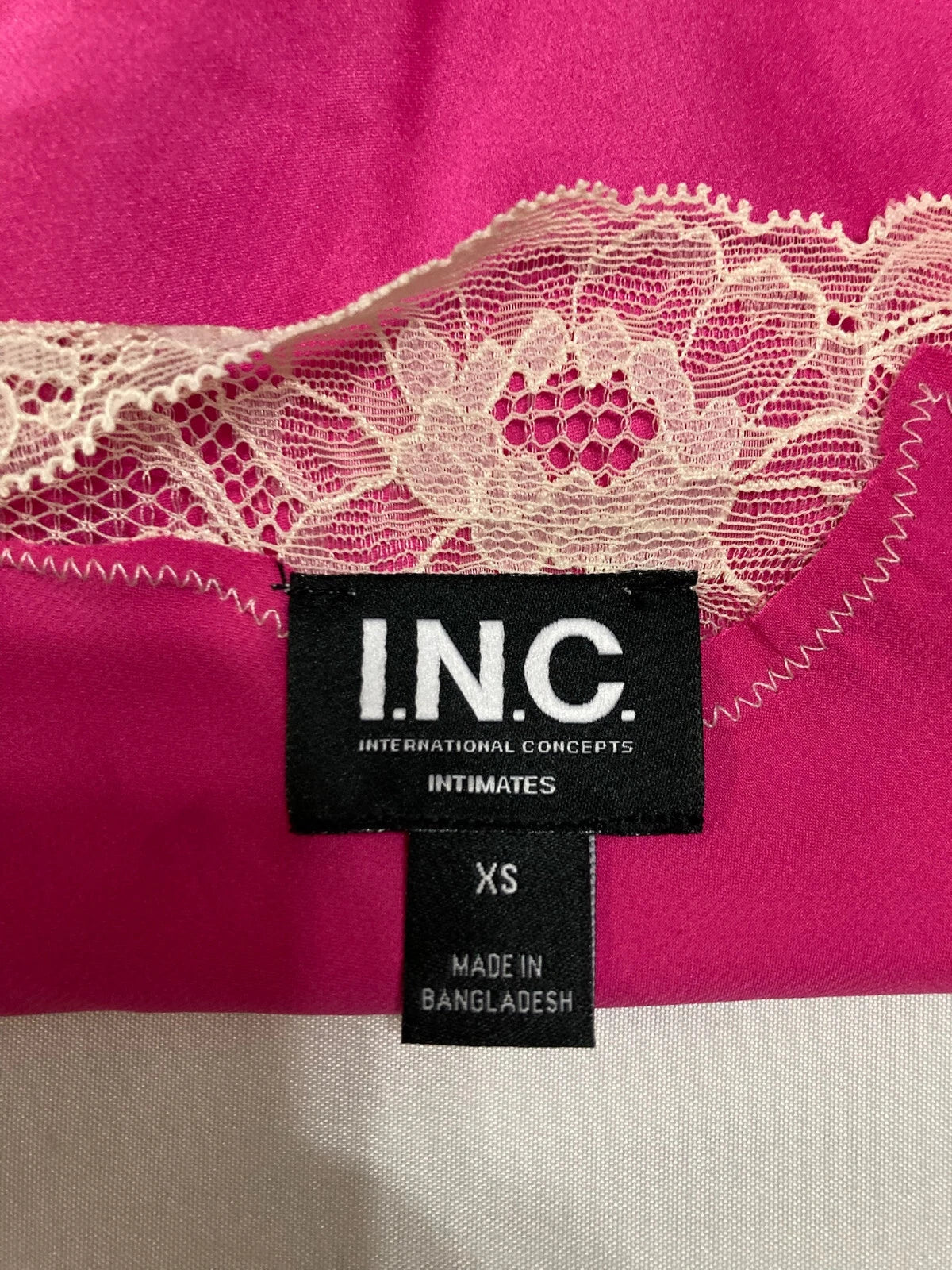 INC Pajama Set Adjustable Straps Pink XS
