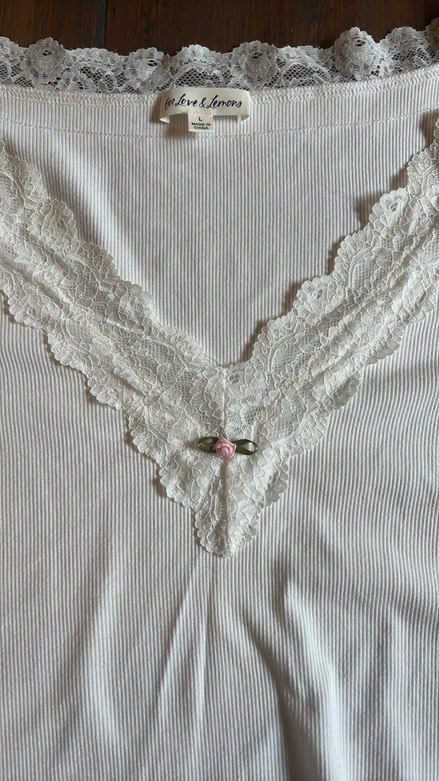 For Love And Lemons Eilsey 2 Piece Pajama Set XL & L