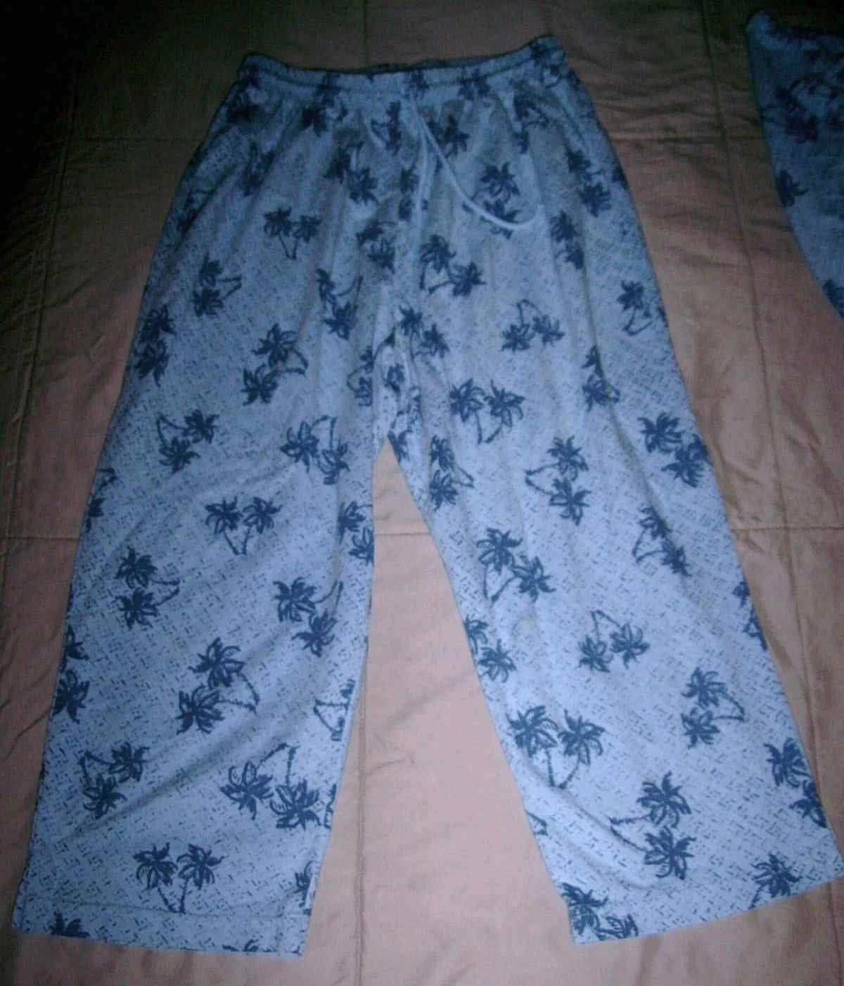 ON WHITE Adorable BLUE PAJAMAS Mismatched Sizes SMALL TOP & LARGE BOTTOMS Fun!!