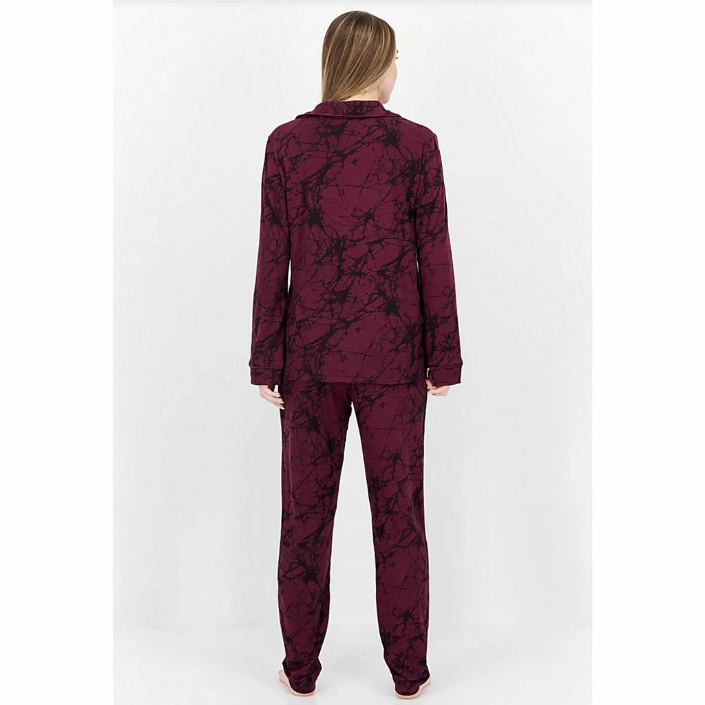 ALFANO 2 Pcs Allover Print Pajama Set Womens XXL
