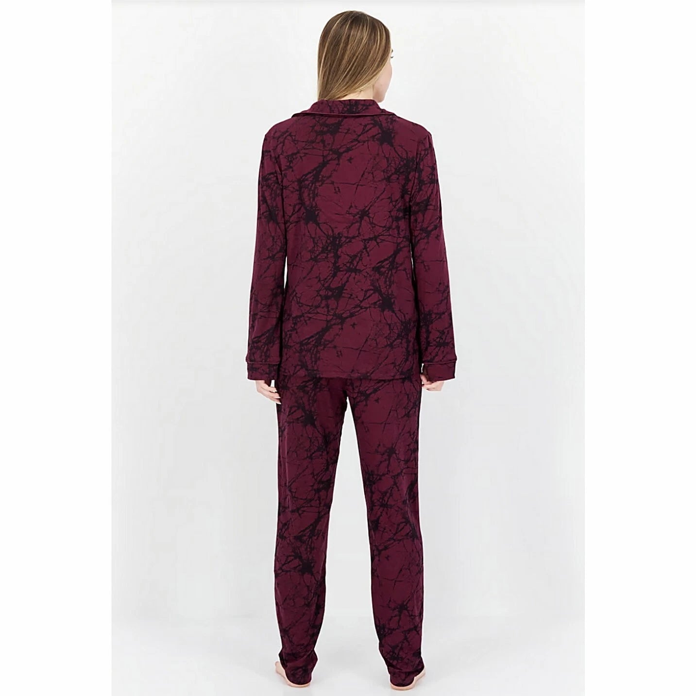 ALFANO 2 Pcs Allover Print Pajama Set Womens XXL