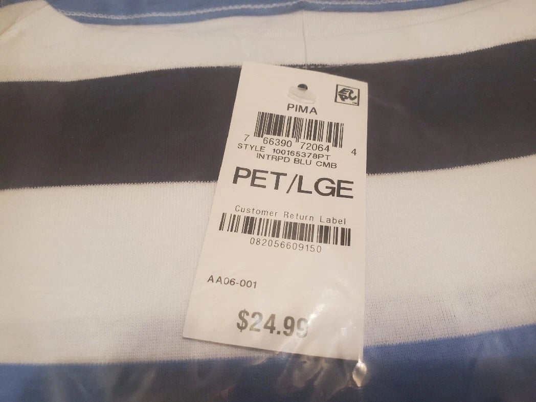 PJ COUTURE Capri PJs Womens M Ret $14 & PIMA Stripe top Womens PL Ret $24**NEW**