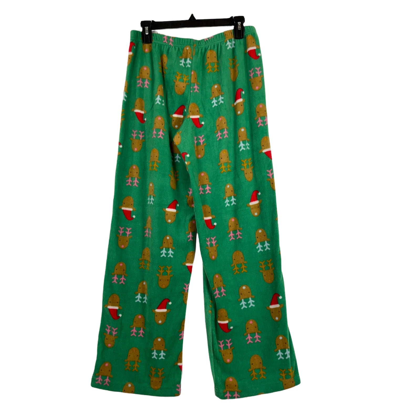 Abound pajama set green reindeer fleece 2 piece X-Large XL