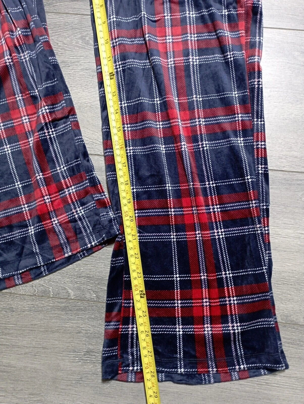 Nautica Pajama Set Adult Small *2PC* Red/Blue Fleece Winter Womens