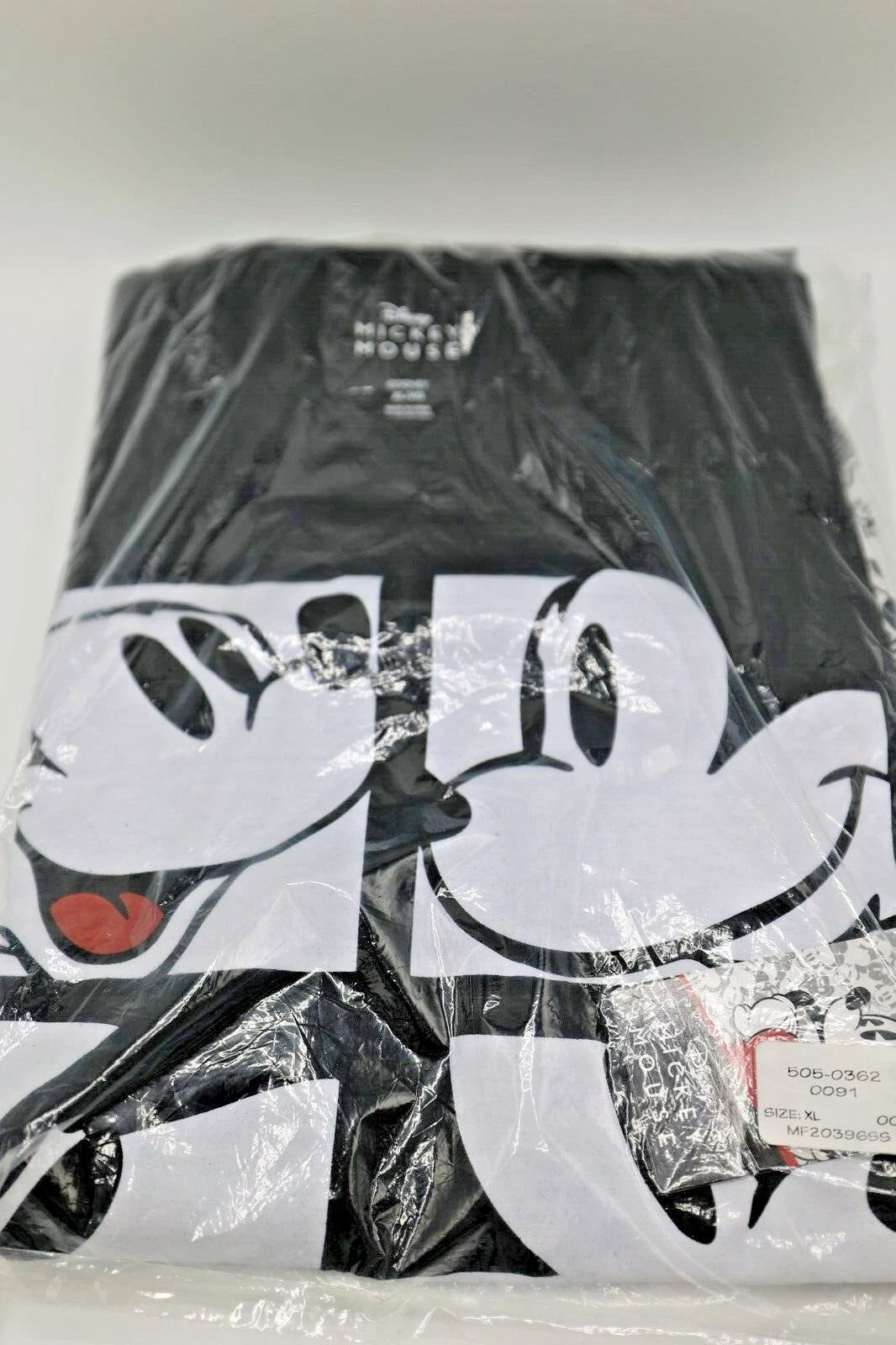 New! DISNEY Pajama Set XL 2 Pc Mickey Mouse buffalo check black and white